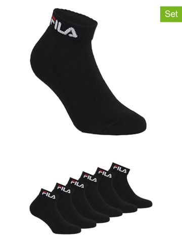 Fila 6er-Set Socken in Schwarz