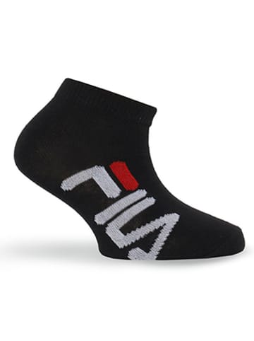 Fila 9er-Set Sneaker-Socken in Schwarz