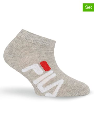 Fila 9er-Set Sneaker-Socken in Grau