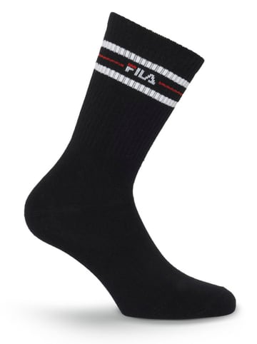 Fila 6er-Set Socken in Schwarz