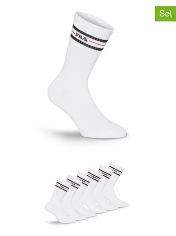 Fila 6er-Set Socken in Weiß