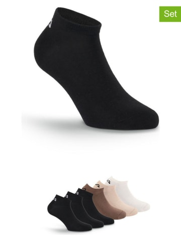 Fila 6er-Set Socken in Creme/ Hellbraun/ Schwarz
