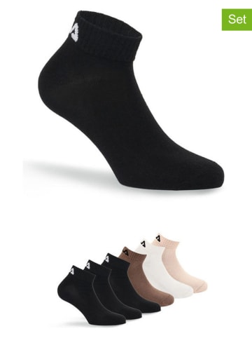 Fila 6er-Set Socken in Creme/ Hellbraun/ Schwarz