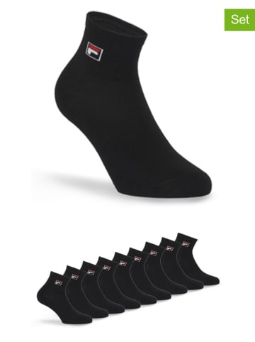 Fila 9er-Set Socken in Schwarz