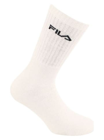 Fila 6er-Set Tennissocken in Hellbraun/ Creme/ Schwarz