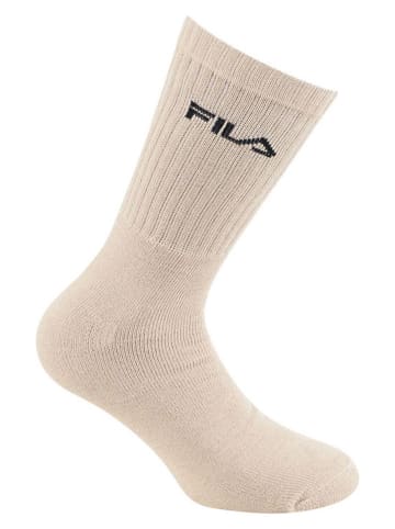 Fila Skarpety (6 par) w kolorze jasnobrązowo-kremowo-czarnym do tenisa