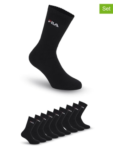 Fila 9er-Set Tennissocken in Schwarz