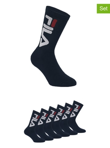 Fila 6er-Set Tennissocken in Dunkelblau