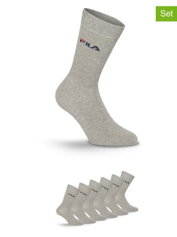 Fila 6er-Set Socken in Grau