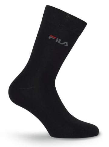 Fila 9er-Set Socken in Schwarz
