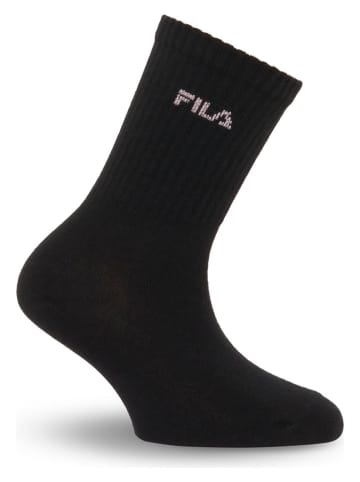 Fila 6er-Set Socken in Rosa/ Schwarz/ Weiß