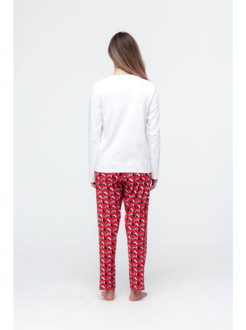 Fila Piżama w kolorze czerwono-białym