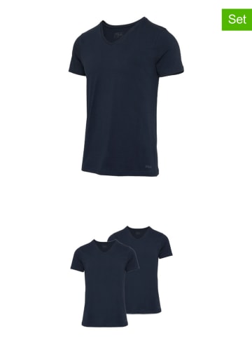 Fila 2er-Set Shirts in Dunkelblau