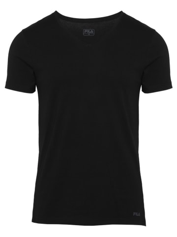 Fila 2er-Set Shirts in Grau/ Schwarz