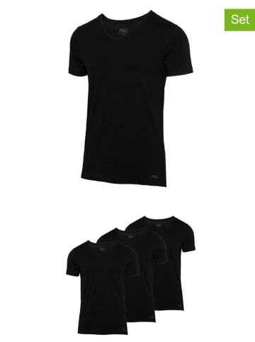 Fila Koszulki (3 szt.) w kolorze czarnym