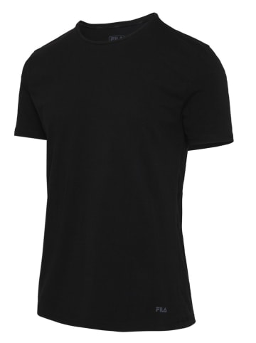 Fila 2er-Set Shirts in Grau/ Schwarz
