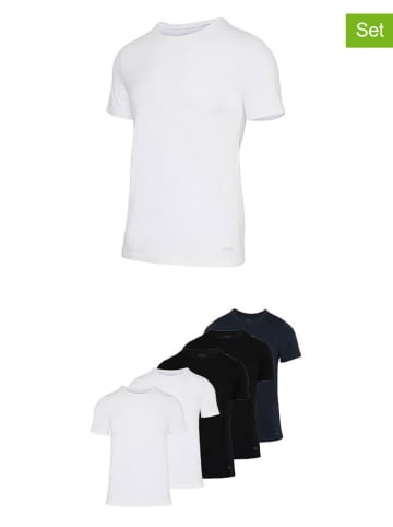 Fila Koszulki (5 szt.) w kolorze czarnym, białym i granatowym