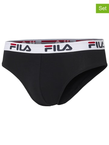 Fila Slipy (2 pary) w kolorze czarnym