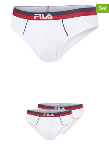 Fila 2er-Set Slips in Weiß