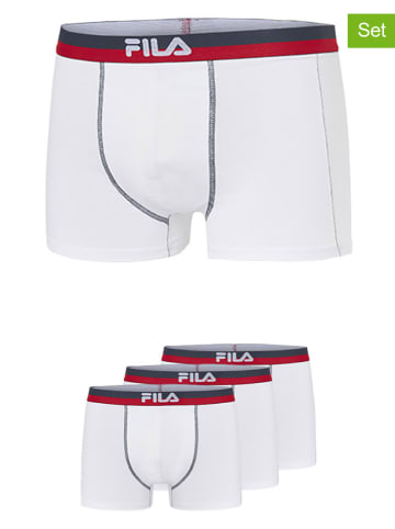 Fila 3er-Set Boxershorts in Weiß