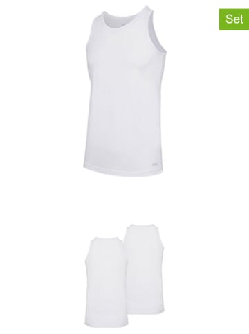 Fila 2er-Set Unterhemden in Weiß