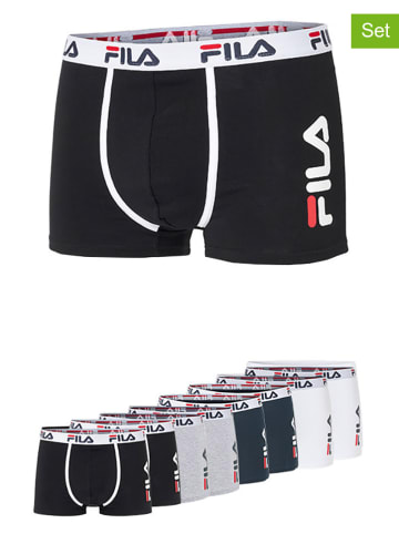 Fila 8er-Set Boxershorts in Dunkelblau/ Schwarz/ Weiß/ Grau