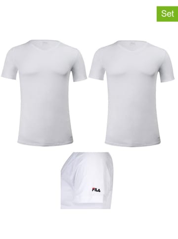 Fila 2er-Set Shirts in Weiß