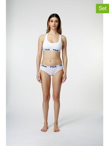 Fila 2tlg. Wäscheset in Weiß