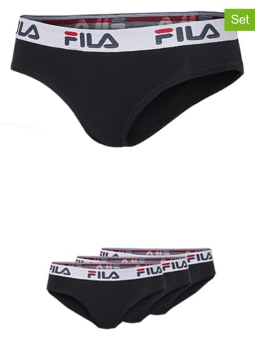 Fila 3er-Set Pantys in Schwarz/ Weiß