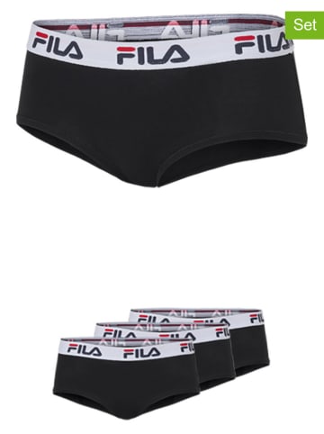 Fila 3er-Set Pantys in Schwarz/ Weiß