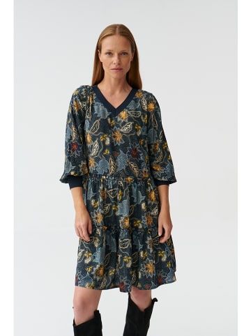 TATUUM Kleid in Dunkelblau/ Gelb