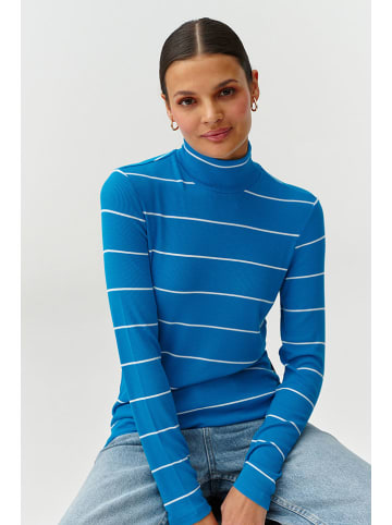 TATUUM Longsleeve in Blau/ Weiß