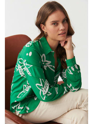 TATUUM Blouse groen/wit