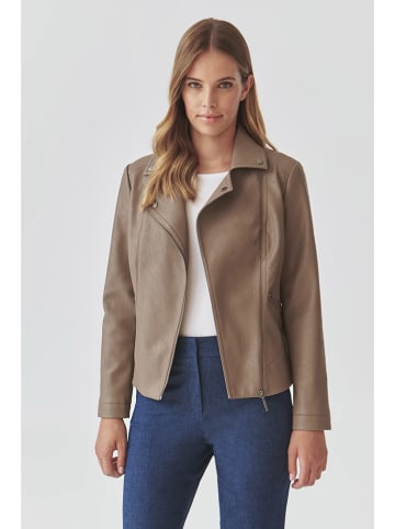 TATUUM Kurtka w kolorze jasnobrązowym ze skóry syntetycznej