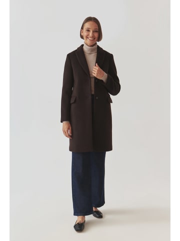 TATUUM Wollmantel "Sakowia" in Dunkelbraun
