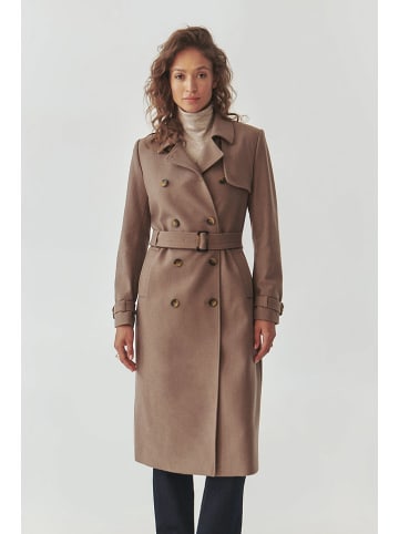 TATUUM Wełniany płaszcz w kolorze brązowym