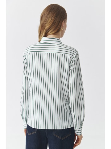 TATUUM Bluse in Weiß/ Grün