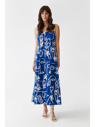 TATUUM Kleid in Blau/ Weiß