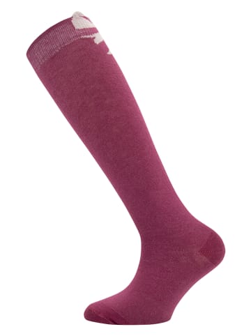 ewers 2er-Set: Kniestrümpfe "Schleife" in Beere/ Flieder
