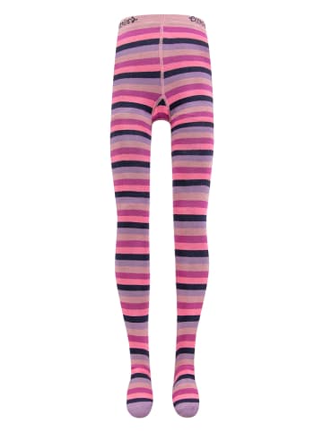 ewers Strumpfhose "Ringel" in Pink/ Lila