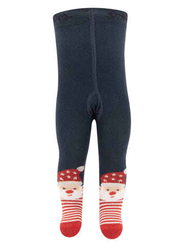 ewers Strumpfhose in Dunkelblau/ Rot