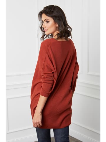 Joséfine Sweter "Beder" w kolorze ceglanym