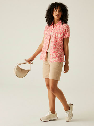 Regatta Koszula funkcyjna "Packaway" w kolorze kremowo-fioletowym