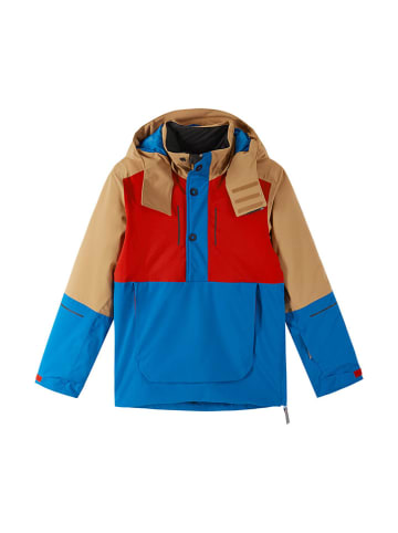 Reima Winterjacke "Arantila" in Hellbraun/ Blau/ Rot
