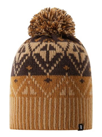 Reima Woll-Bommelmütze "Pohjoinen" in Hellbraun