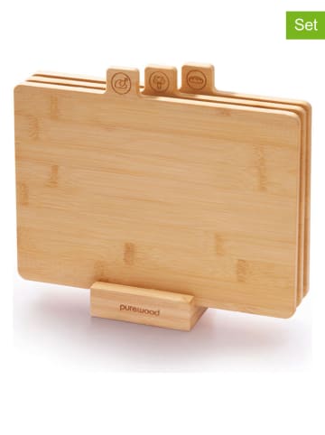 Brandt 4-delige set: snijplanken lichtbruin