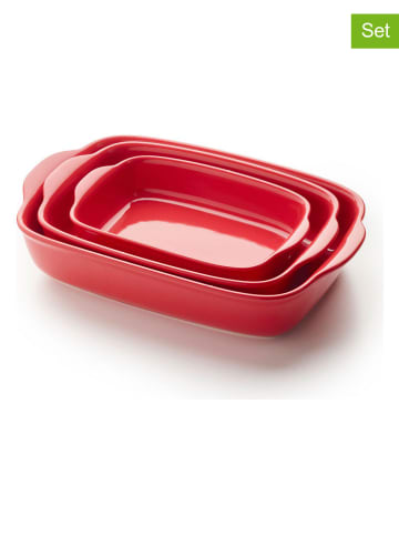 Brandt Formy (3 szt.) w kolorze czerwonym do zapiekania