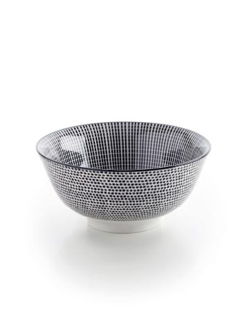 Brandt 4-delige set: kommen wit/zwart - Ø 15,5 cm