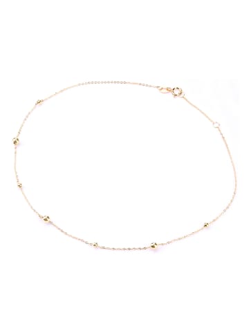 Diamant Exquis Gouden enkelbandje met sierelementen