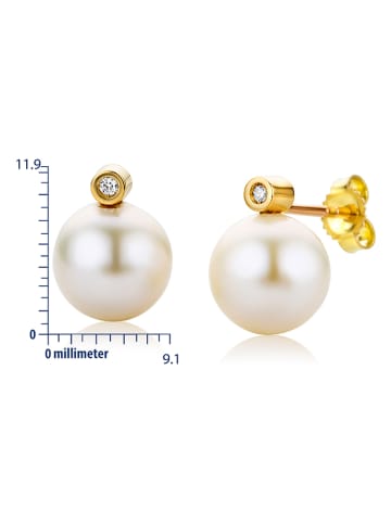 Diamant Exquis Gouden oorstekers met diamanten